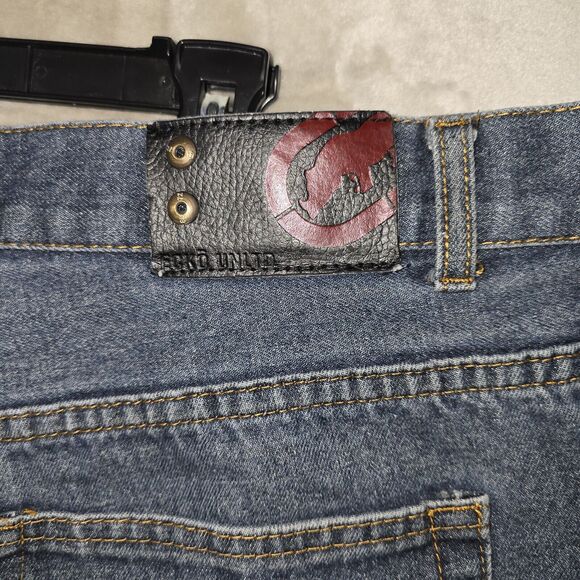 Vintage Ecko Unltd Men’s Slim Straight Fit Jeans Pants 40x29 Hip Hop Skater Y2K - Picture 8 of 10